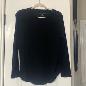 American Eagle women’s waffle long sleeve tee size small
